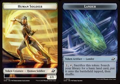 Human Soldier (2) // Lander (8) Token - Foil